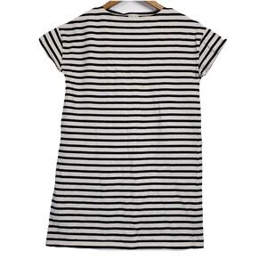 ORCIVAL Women’s Sheath Tunic Dress‎ Mini Boat Neck Border Short Sleeve Striped